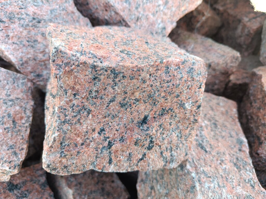 Kostka granitowa czerwona